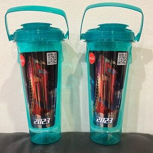 2 Six Flags 2023 Collectible Water Bottles